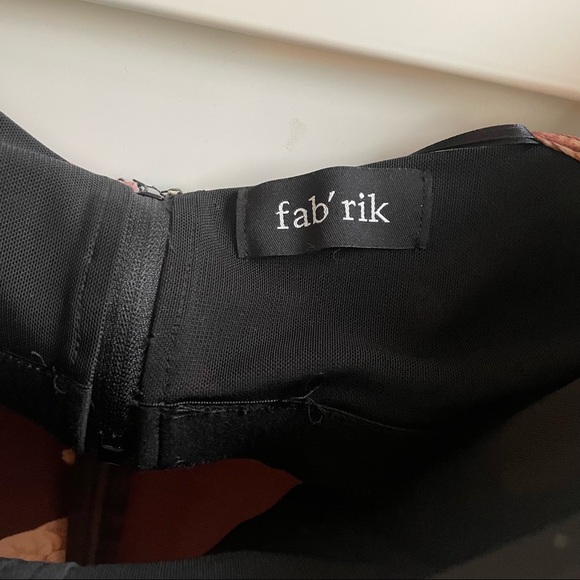 Off the shoulder brown floral Fab’rik top - Picture 3 of 4